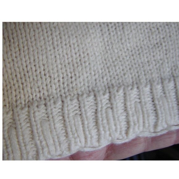 Vtg International Sportswear Oversized Knit Sweater Tunic TOP, Size 2X-3X Ivory - Picture 7 of 9